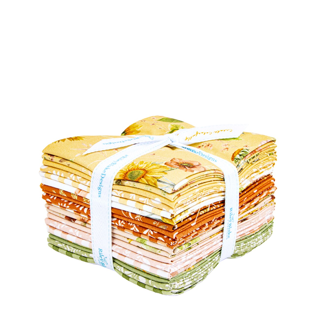 Sunflower Whispers Fat Quarter Bundle by for Riley Blake (FQ-16670-19)